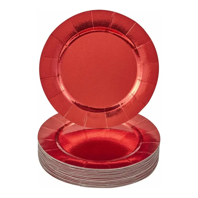 Elegante Plato Carga Desechabl Para Fiesta 10 Pieza Juego Un