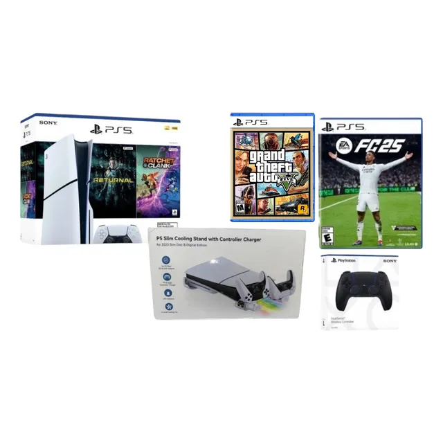 Sony Playstation 5 Slim 1tb De Disco + Fifa Fc 25 + Extras
