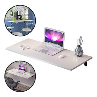 Mesa 2 Lugares Dobrável Bancada Multiuso Mdf 90x40cm Branca Mesa 2 Lugares Dobrável Bancada Multiuso Mdf 90x40cm Branca