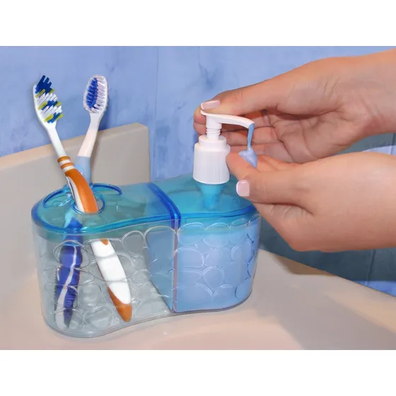 Organizador De Cepillo De Dientes Con Dispensador Liquido