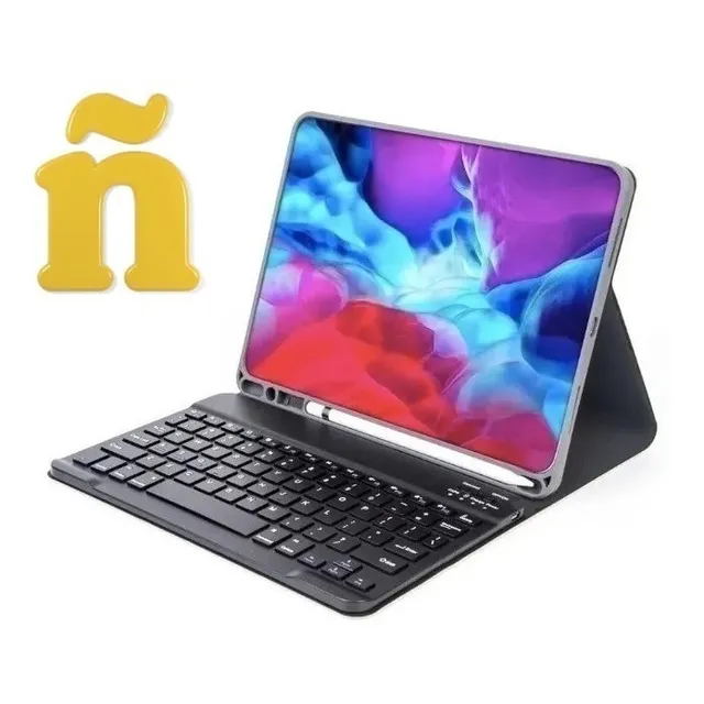 TKP Funda Teclado Inalámbrico Para iPad Air De 11 Pulgadas 2024 Color Negro