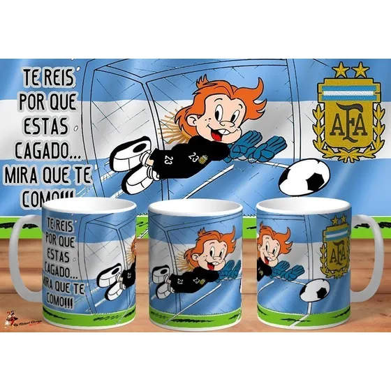 Taza Argentina Dibu Martinez Epico Mira Que Te Como!