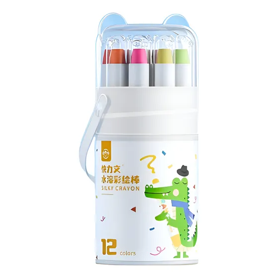 Crayolas Silky Crayon X12 Lavables Acuarelas Maquillaje