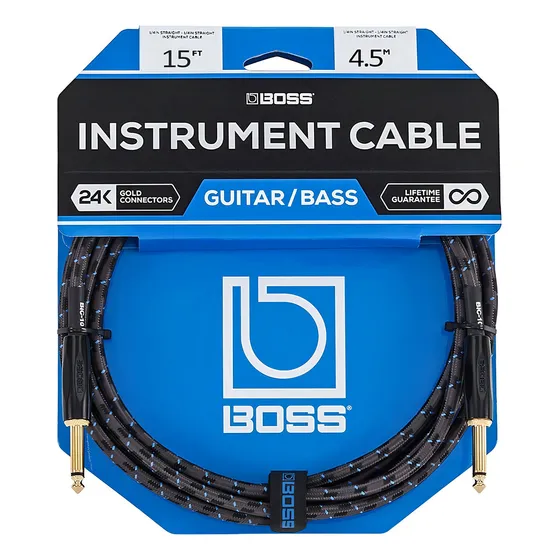 Cable Boss Bic-15 Instrumento Guitarra Bajo Ukulele 4.5 Mts