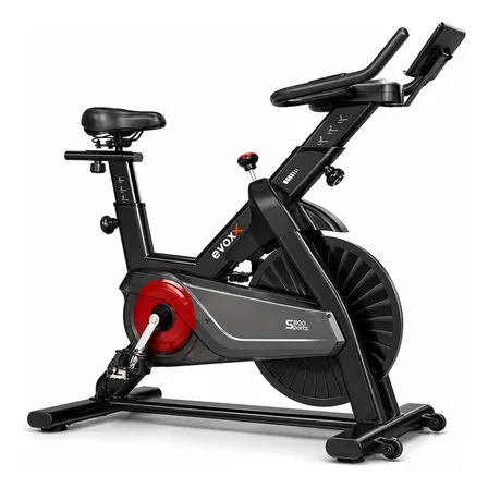 Bicicleta Spinning Evox S800 Uso Residencial E Studio Preto