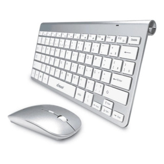 Kit Teclado Mouse Pequeno Sem Fio Usb Notebook Compacto Slim Kit Teclado Mouse Pequeno Sem Fio Usb Notebook Compacto Slim