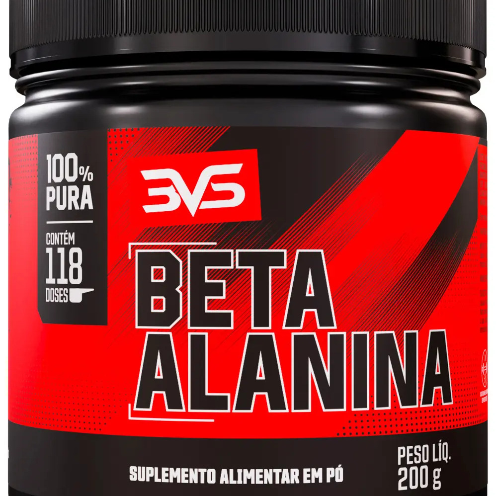 Beta Alanina 200g - Fórmula Avançada 100% Pura com 117 Doses - 3VS Nutrition