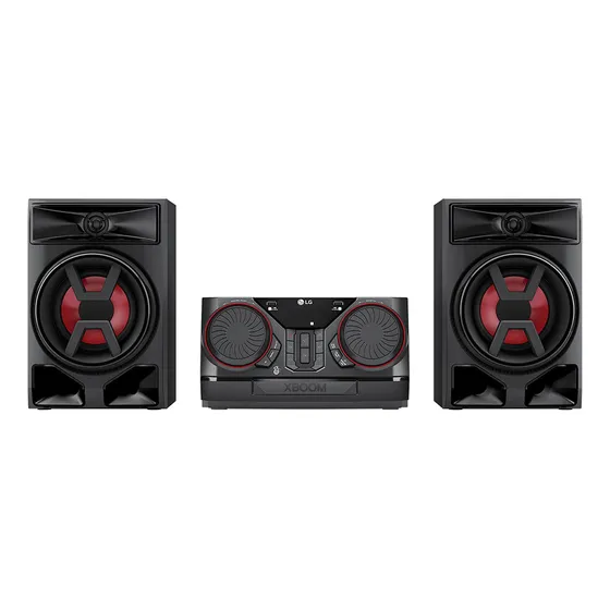 Mini System LG Xboom Ck43n Preto-bluetooth-usb 220w Potência Cor Preto Potência RMS 220 W 127/220V