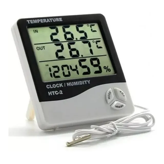 Higrómetro Y Termo Digital Htc-2 Sonda Temperatura Y Humedad