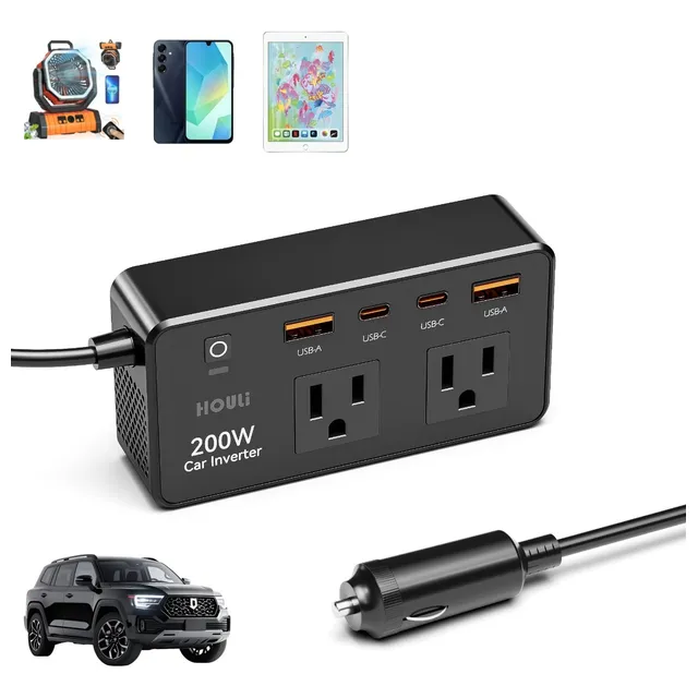 Inversor De Corriente Para Auto 400w Convertidor 12v 110v