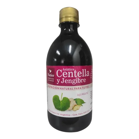 Jugo De Centella Y Jengibre Bebible Natier 500ml