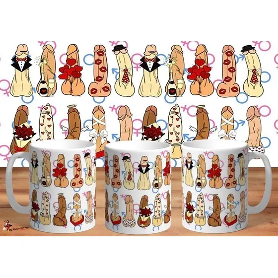Taza San Valentin Despedida De Soltera Penis Sex Art 02