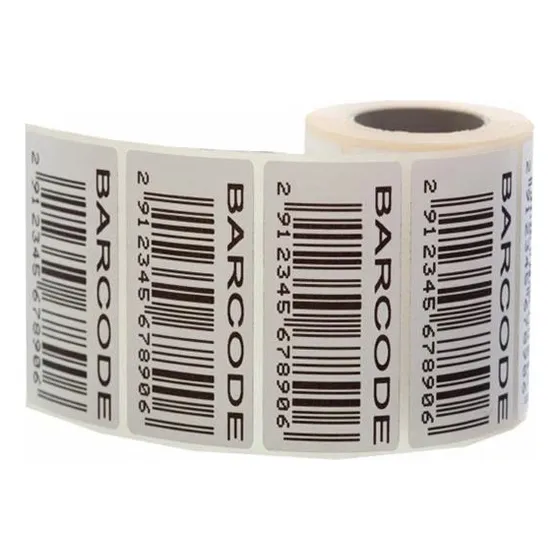 Etiquetas Impresas Codigo De Barra Qr Logo Texto Adhes 38x20