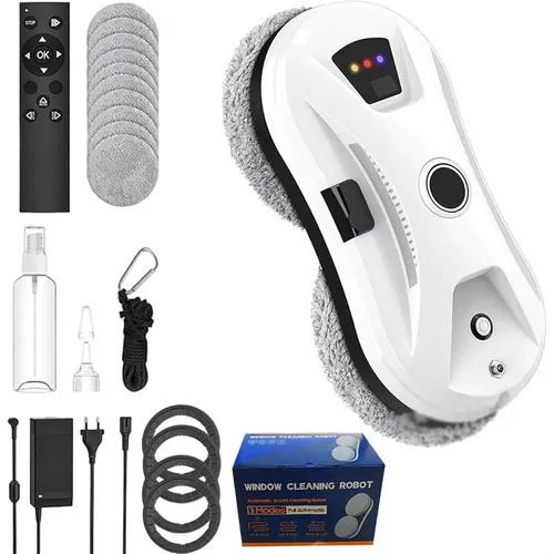 Limpador De Janelas Tosima W3 Robot Smart 12 Pads Off-negro