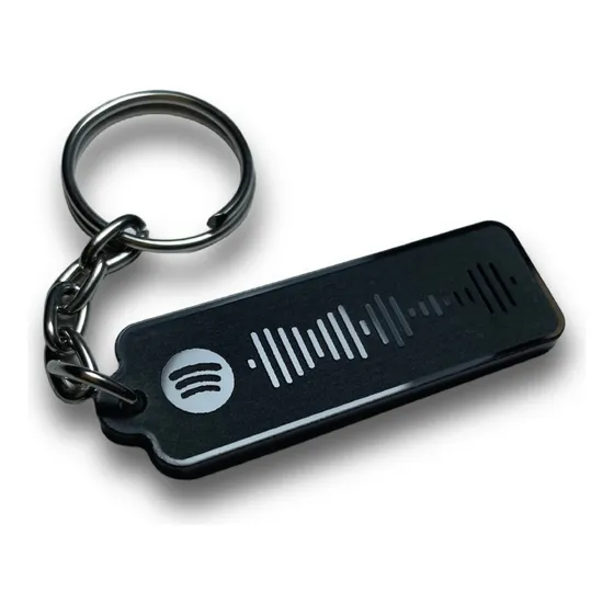 Llavero Con  Codigo Spotify