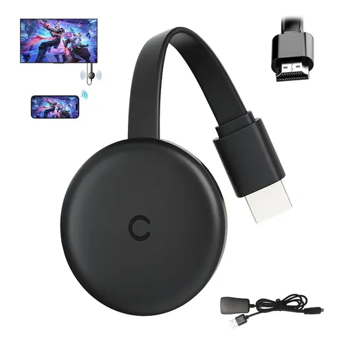 Google Chromecast HD NC2-6A5 Full HD preto | MercadoLivre