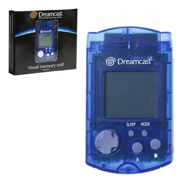 Sega Vmu Memoria Dreamcast Completa En Caja. Azul