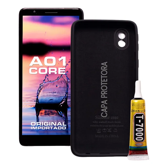 Frontal Display Compatível A01 Core Aro Case Cola Multiuso