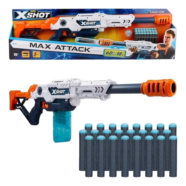 Escopeta Lanza Dardos Max Atack Rifle Pistola X-shot Gigante
