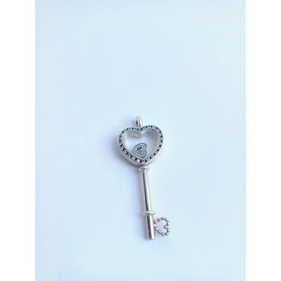 Pandora Colgante Locket Llave De Amor Y Charm Originales Plateado
