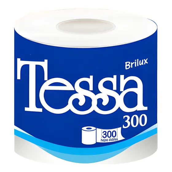Bulto 48 Rollos Papel Baño Higienico 300 Tessa Brilux