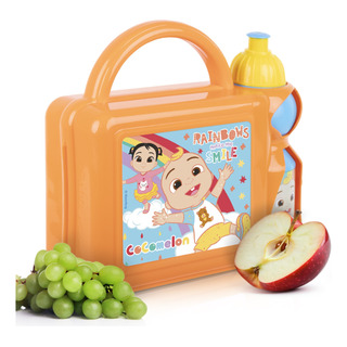 Lonchera De Cocomelon Con Botella Niños Lunch Sandwichera Lonchera De Cocomelon Con Botella Niños Lunch Sandwichera