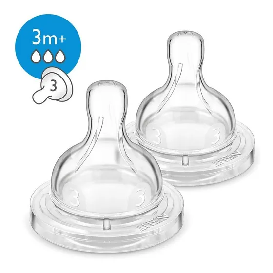 Chupos Teteros Avent Classic+ Etapas 3m+, 6m+ 