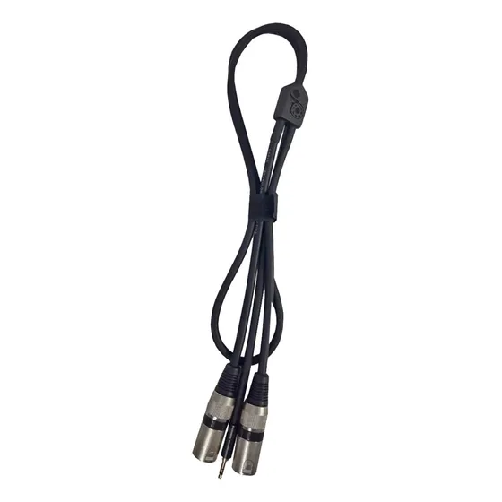 Cable Plug 3,5 Mm St - 2 Canon Xlr Macho Balanceado - C-123