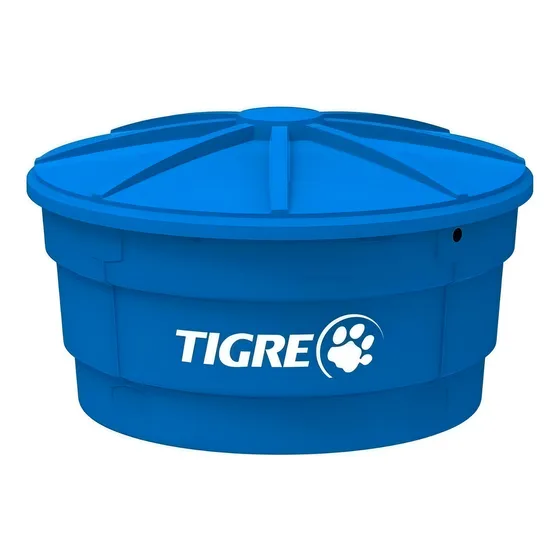 Tanque de água Tigre Tanque de Agua vertical polietileno 500L de 780 mm x 1230 mm