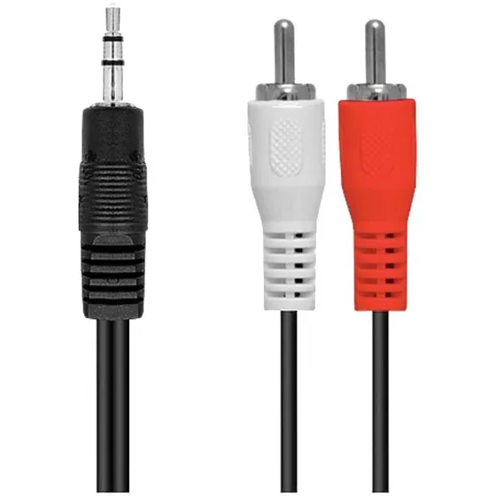 Cabo Auxiliar P2 Macho X Rca Macho Audio 1,5m Som