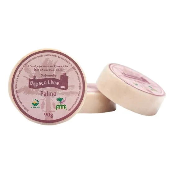 Kit Sabonete De Óleo De Coco Babaçu - 90g (palmo)
