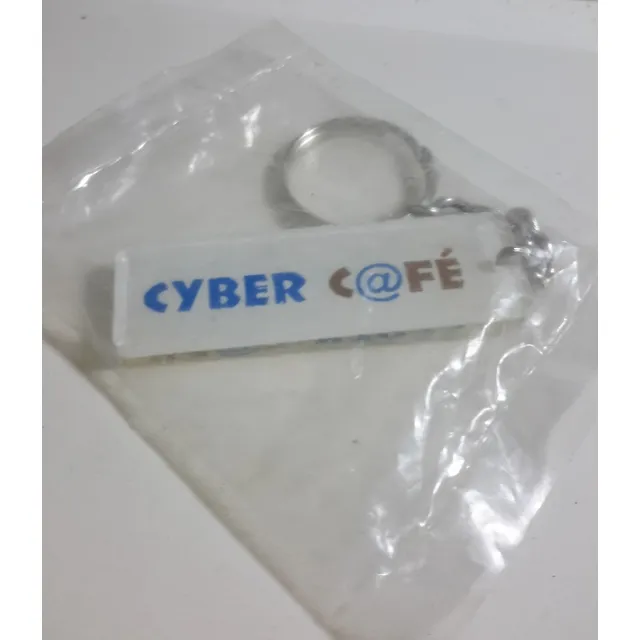 Llavero Cyber Cafe  Vintage Acrilico Original  Beachin 