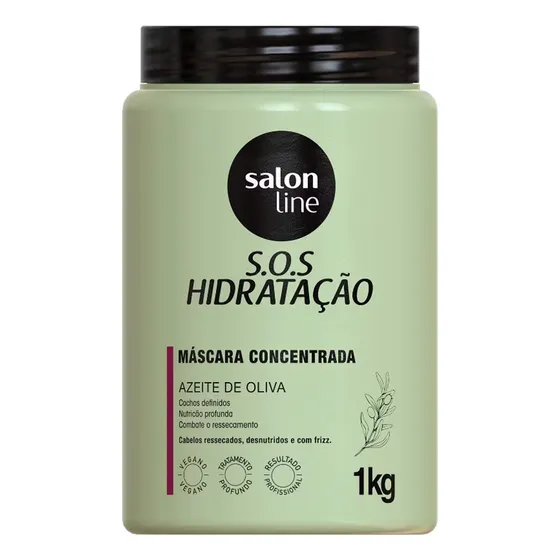 Máscara Hidratação Cabelo S.o.s Ultra Cachos Salon Line 1kg