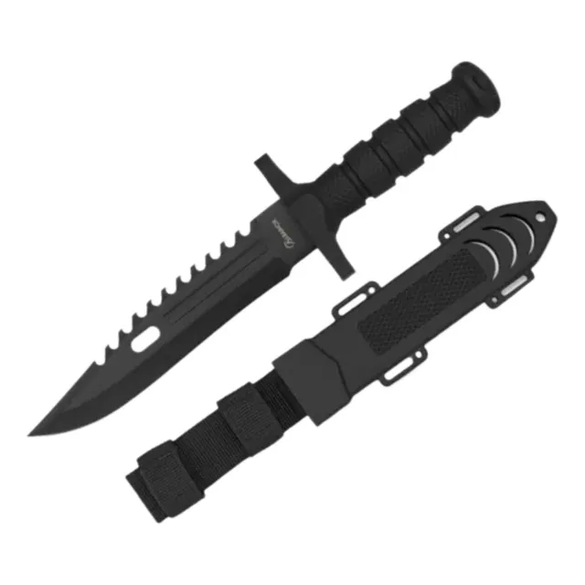 Cuchillo Deportivo Engomado Negro 19.5 Cm - Albainox