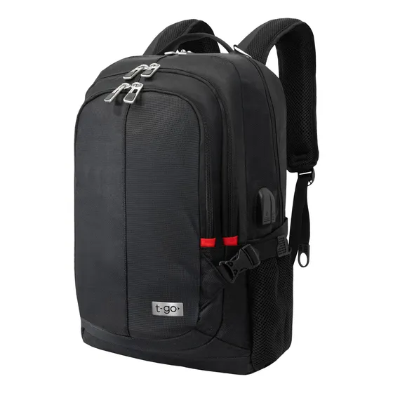 Mochila Porta Notebook Hasta 17' Urbana Ejecutiva Acolchada Smart Bag Con Usb Para Celular Reforzada Premium Grande 