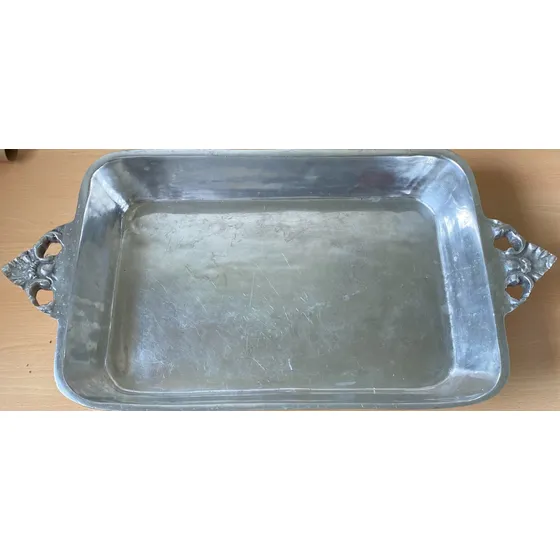 Bandeja De Pewter (piuter) Para Hornear Pernil