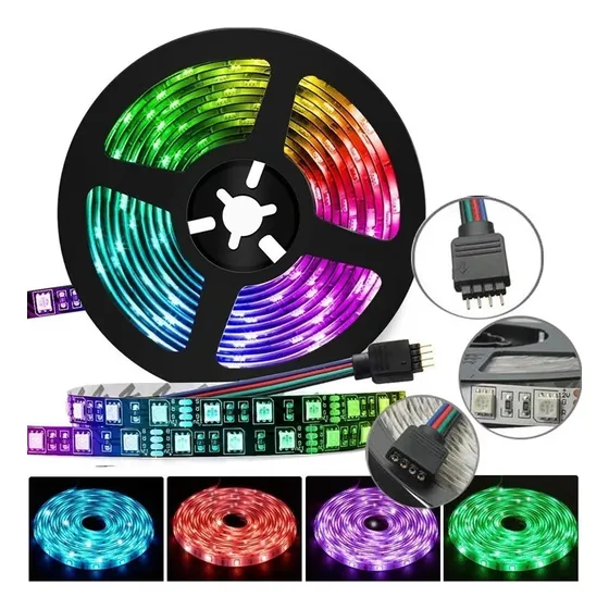 Luces Led Cinta Usb Tv Rgb 3 Metros Ip67 Con Control 