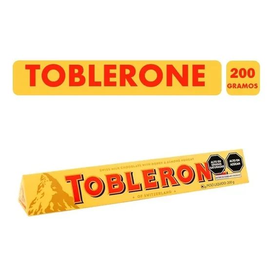 Toblerone Chocolate Suizo Con Leche (barra De 200gr)