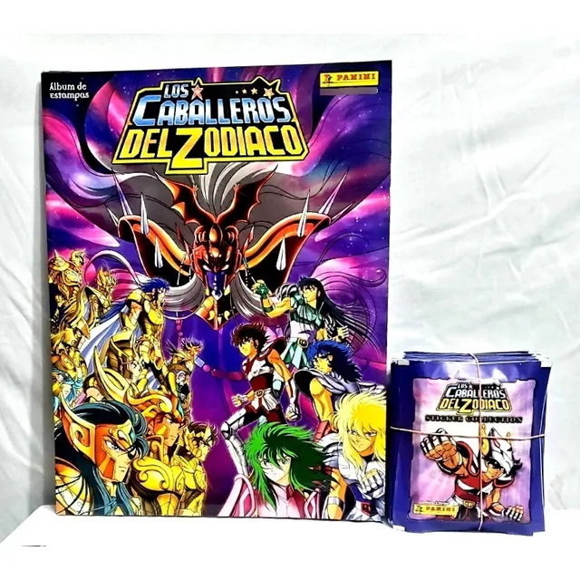 Panini Álbum Caballeros Del Zodiaco+50 Sobres (250 Estamp)