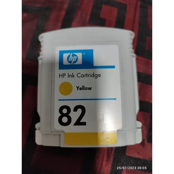 Cartucho De Tinta Plotter Hp 82 Yellow Ch568a Caracas Vacio
