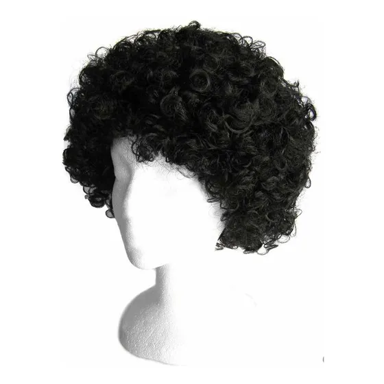 Peluca Afro Negra.