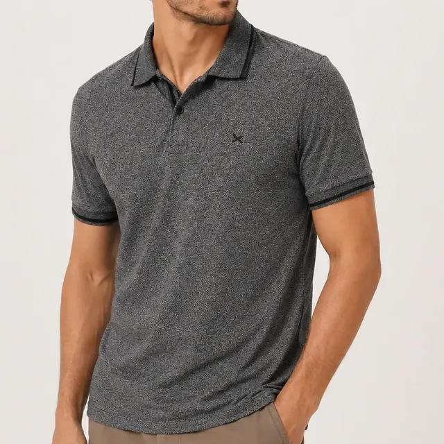 Camiseta Camisa Gola Polo Masculina Hering Malha Texturizada