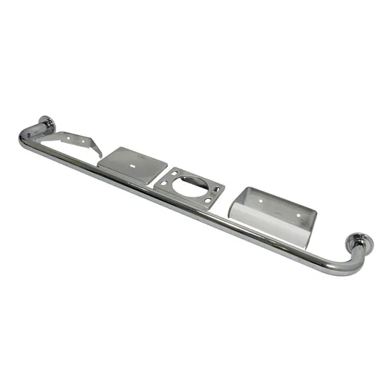 Juego De Bano Metalico Cromado 5 Piezas Griven