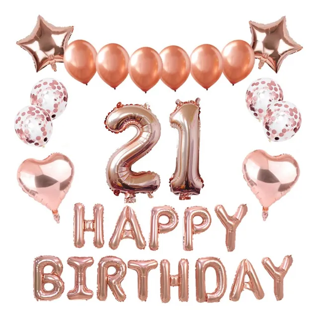  Pack De Decoración De Globos Happy Birthday Nº17