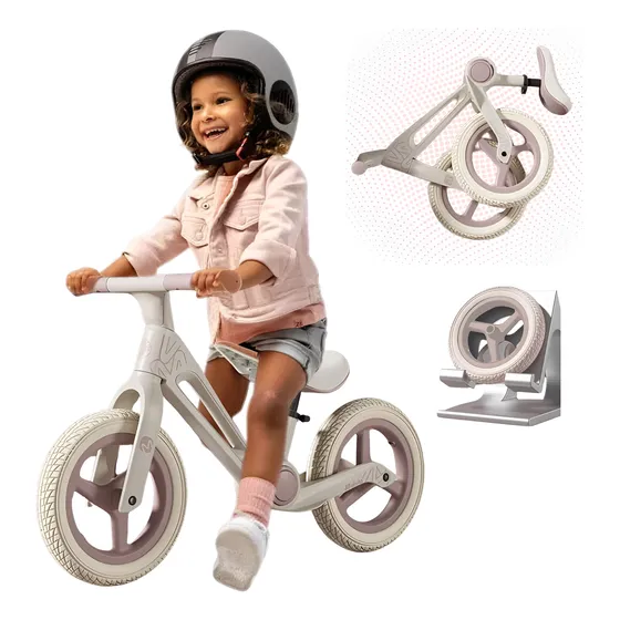 Bicicleta De Balance Plegables Para Equilibrio De Niños Rosa 29 Cm