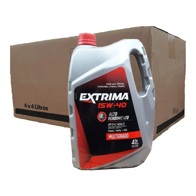 Aceite 15w40 Extrima Alto Rendimiento Api Ci-4 Caja X4u