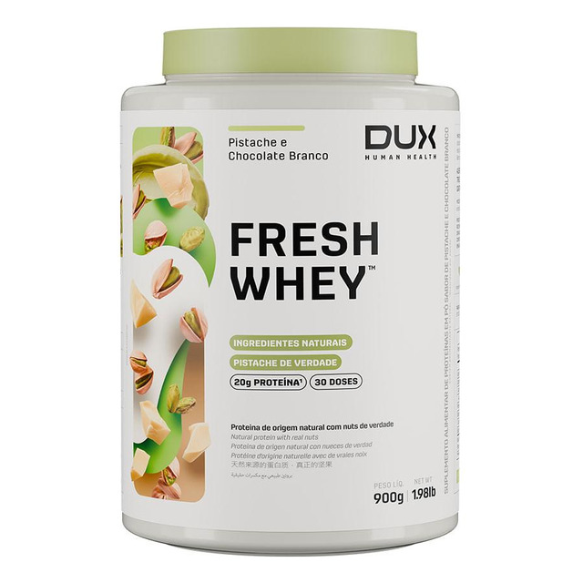 Freshwhey Pistache E Chocolate Branco - Pote 900g Freshwhey Pistache E Chocolate Branco - Pote 900g
