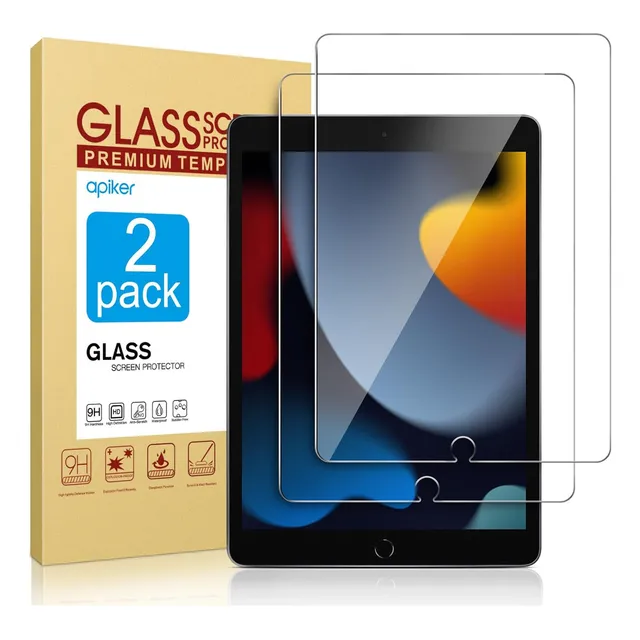 2 Mica Cristal Temp Para iPad 10.2 9va 8va 7va Generacion DAKETO A2602