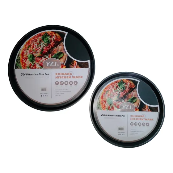 Juego De 2 Bandejas Para Pizza Molde De Aluminio Hornear