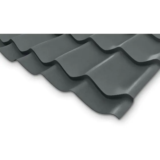  Euro Chapa Teja Plus Gris Pizarra - 2,44 X 1,14m